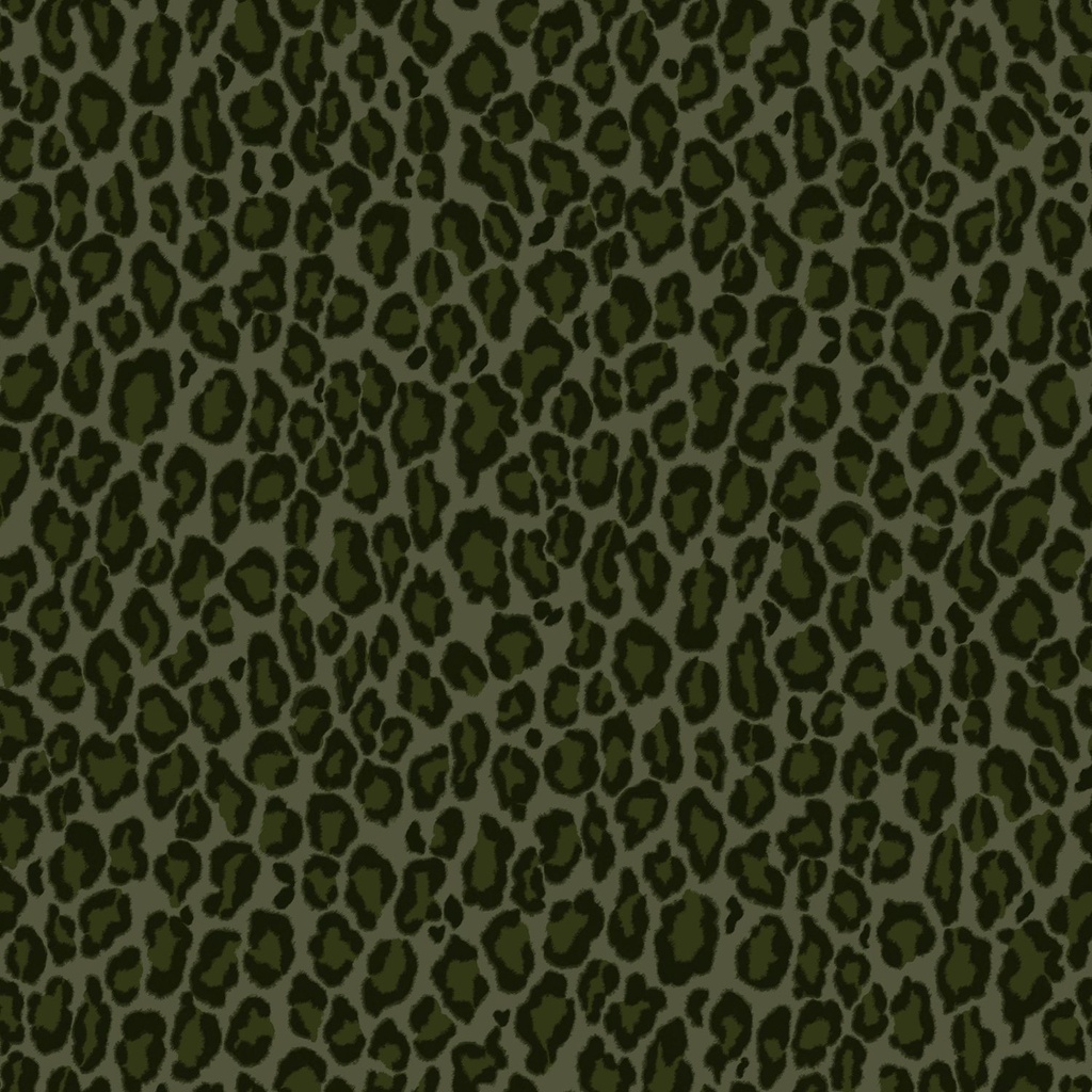 Papel tapiz piel de leopardo verde oscuro 154139153 154-139153