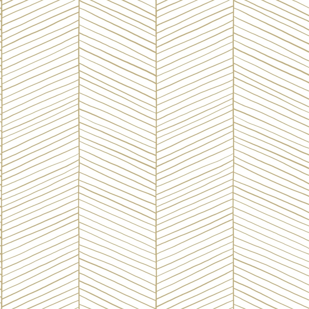 Papel tapiz chevron blanco y oro 156139135 156-139135