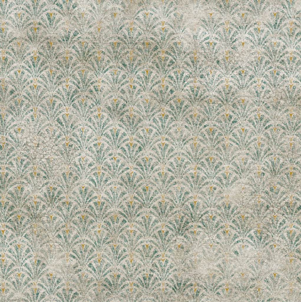 Papel Tapiz Plant Pattern Verde 5722122