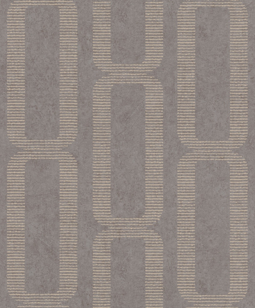 Papel Tapiz Emil & Hugo Colección Linen House CUBE CLAY BROWN 301761