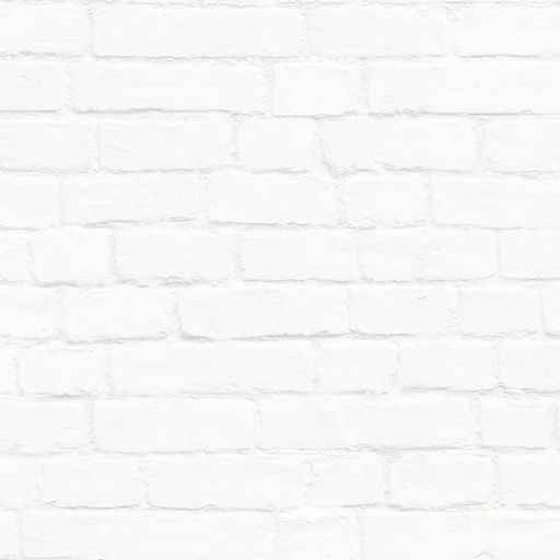 [138533] Papel tapiz pared de ladrillos blanco 154138533 154-138533