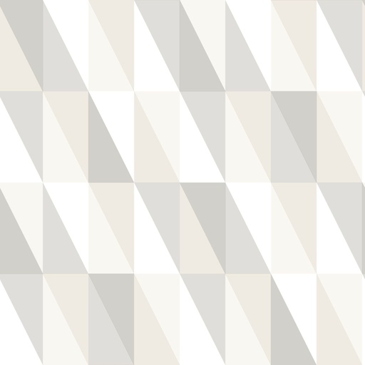 [138922] Papel tapiz triángulos gráficos plata, gris y beige 156138922 156-138922