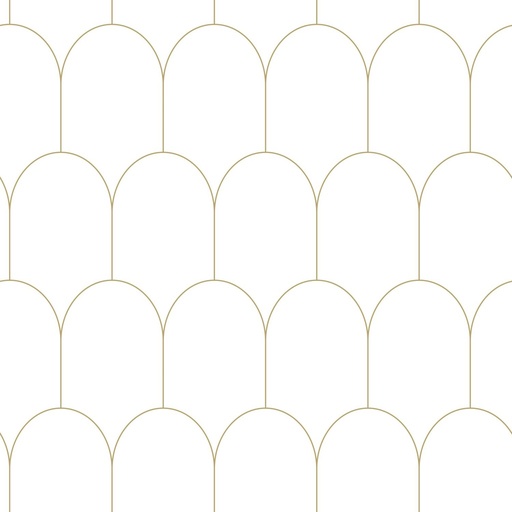 [139139] Papel tapiz art deco blanco y oro 156139139 156-139139