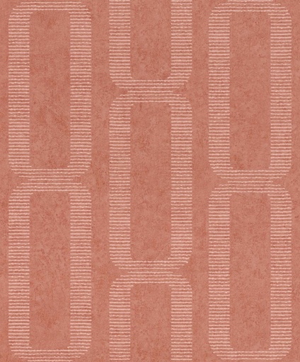 [301778] Papel Tapiz Emil & Hugo Colección Linen House CUBE RUSTY RED 301778