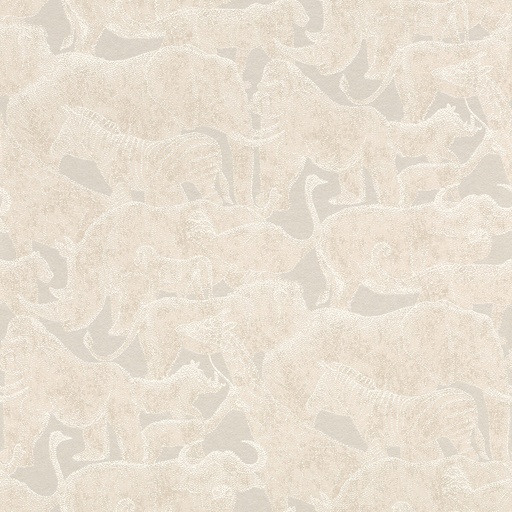 [291574] Papel Tapiz Emil & Hugo Colección Sakura SAFARI COTTON WHITE-SAND 291574